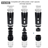 Yaoke portable fully automatic Italian espresso capsule coffee machine large and small capsule coffee powder universal - V.I.P Digital Presence