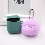 Spirited Away Dust Elf briquettes keychain pendant plush round student bag key pendant gift - V.I.P Digital Presence