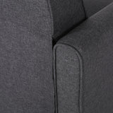 Smoke Fabric Push Back Chair for Elegant Home Décor - V.I.P Digital Presence