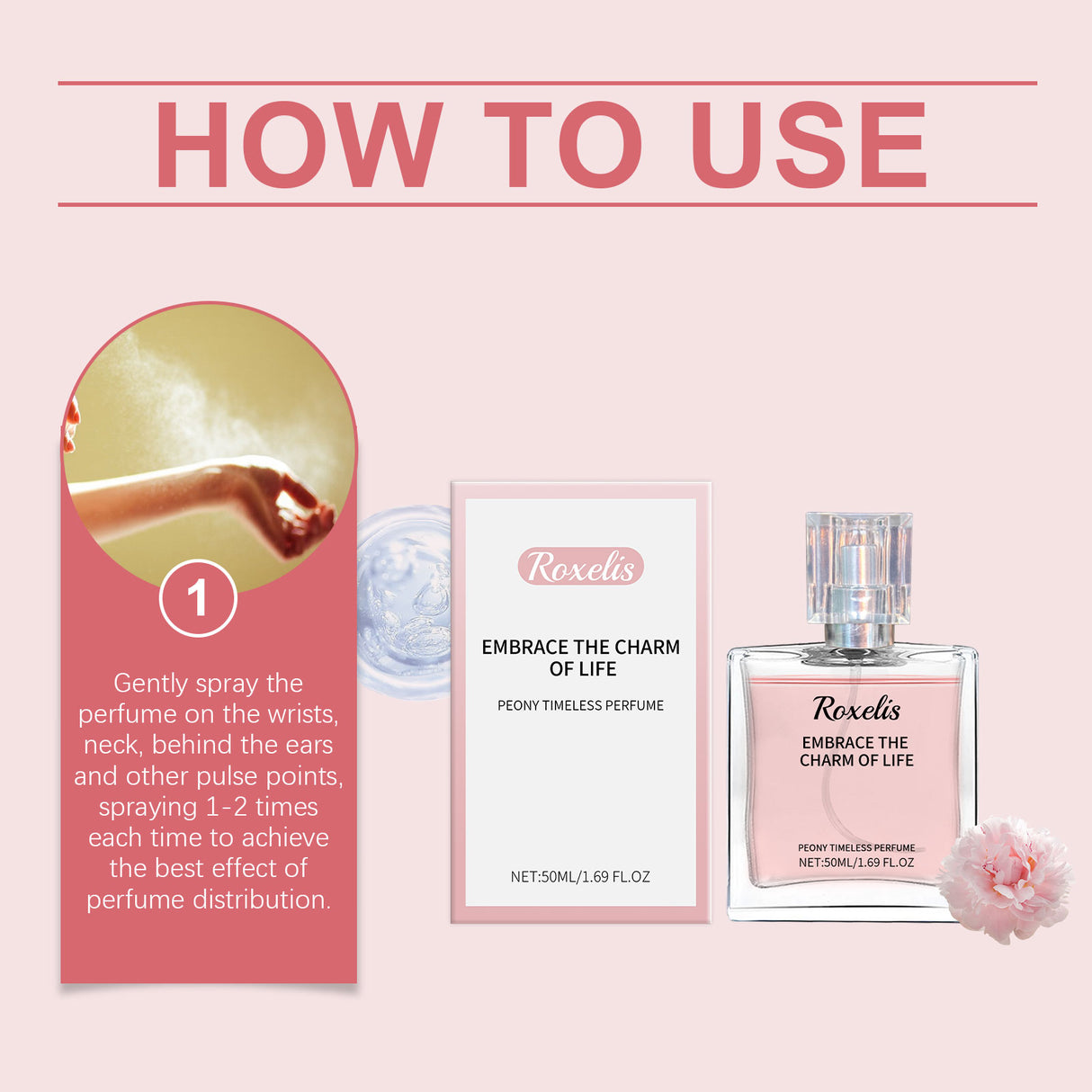 Peony Fragrance Eternal Perfume Natural Fragrance Release Charm Lasting Fragrance Light Elegant Charm Dating Atmosphere Perfume - V.I.P Digital Presence