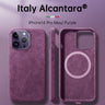 Italian Alcantara Case for iPhone 15 Pro Max Business Leather Phone Back Cover for iPhone 13 Pro Max Magnets - V.I.P Digital Presence