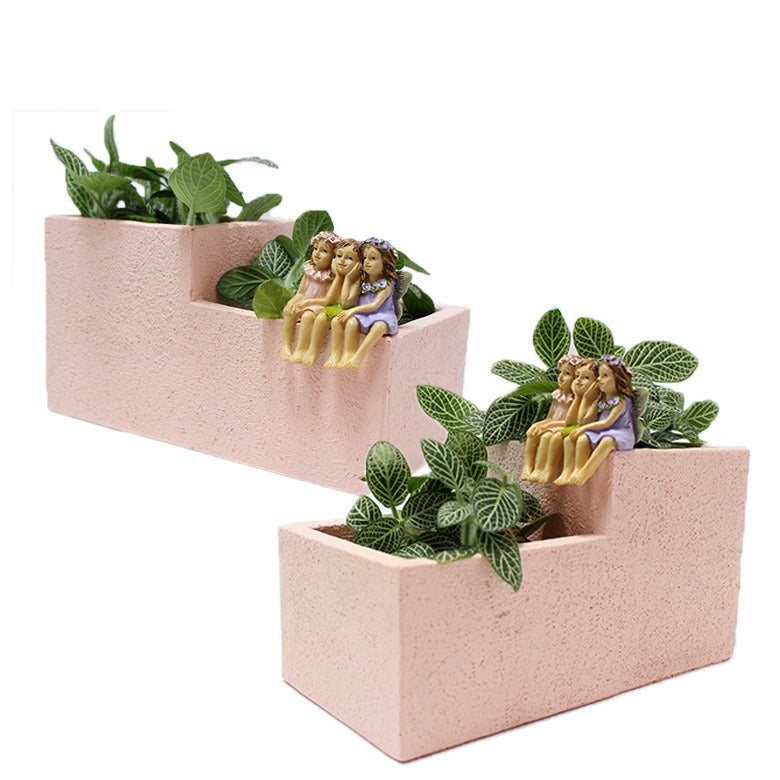 Flower Fairy Flower Pot Decoration Creative Courtyard Garden Pot Decoration - V.I.P Digital Presence