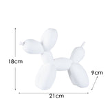 New black and white plaid balloon dog ornaments creative TV cabinet wine cabinet living room porch resin crafts - V.I.P Digital Presence