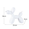 New black and white plaid balloon dog ornaments creative TV cabinet wine cabinet living room porch resin crafts - V.I.P Digital Presence