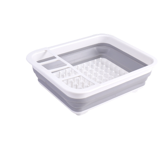 Foldable Dish Rack Kitchen Storage Water Leakage Plastic Tableware Bowl Dinnerware Drain Bowl Tray Home Drying Rack Washable - V.I.P Digital Presence