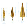 Hexagon Shank Straight Groove Step Drill Pagoda Drill Step High Speed Steel 4241 Drill Bit Set 4-32 4-20 4-12 - V.I.P Digital Presence
