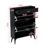 Shoe Cabinet , Shoe storage shelves, Black - V.I.P Digital Presence