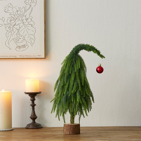Crooked Neck Christmas Leaves Nobelson Home Small Desktop Ornament - V.I.P Digital Presence