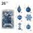 Christmas Ball Set 6cm Painted Alien Ball Powder Snowflake Set Box Christmas Supplies - V.I.P Digital Presence