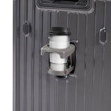 Luggage Set 4 pcs (20"/24"/29"/Travel Bag), PC+ABS Durable Lightweight Luggage with Collapsible Cup Holder, TSA Lock, Gray