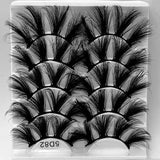 5D 25mm 5 Pairs Mink Eyelashes Multi-Layer Lengthening Thick Thickened False Eyelashes - V.I.P Digital Presence