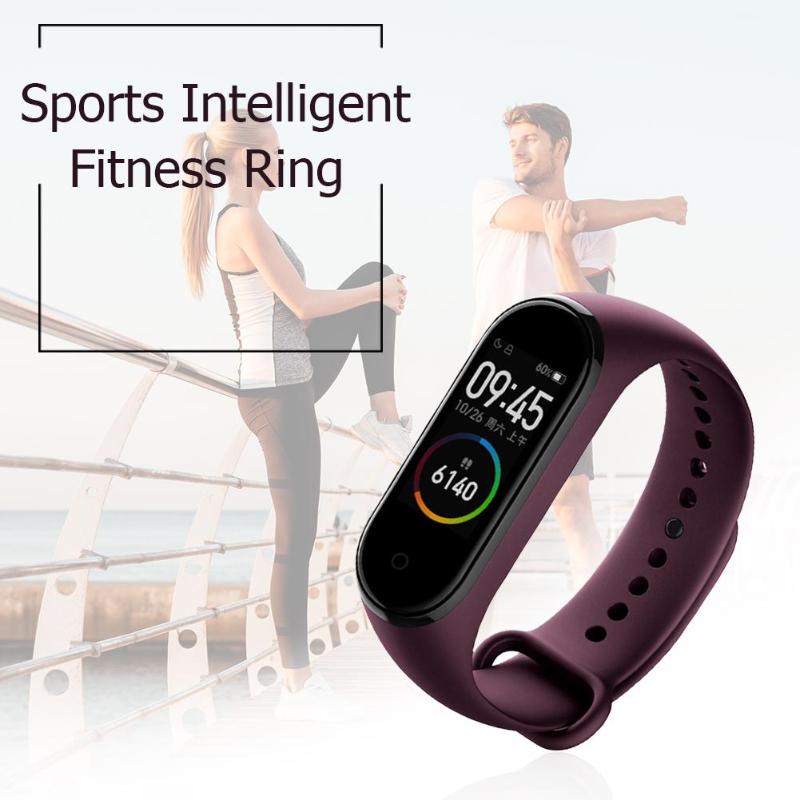 Pulsera inteligente Xiaomi Mi Band 4, versión china, con control del ritmo cardíaco hasta 5 ATM (rojo vino) 