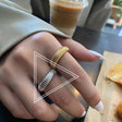 Temperament spiral pattern metal texture open index finger ring Hong Kong style anchor jewelry - V.I.P Digital Presence