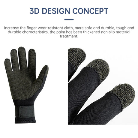 3/5mm Thick Kevlar Diving Gloves. Scratch-proof, for fish hunting, deep dive, spearfishing & skiing. - V.I.P Digital Presence