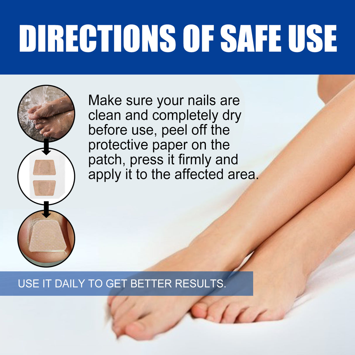 Nighttime Renewal Fungal Nail Patches, Repair And Thickening Gray Nail Insert Soft Nail Care Patch - V.I.P Digital Presence