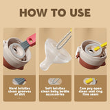 3 in 1 Cup Lid Cleaning Brush Crevice Cleaning Brush for Bottle Gap Tight Spaces Cup - V.I.P Digital Presence