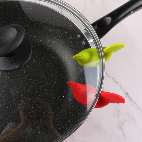 Home pot clamp creative rooster clamp kitchen baking clamp bird shaped silicone pot clamp kitchen spill proof clamp - V.I.P Digital Presence