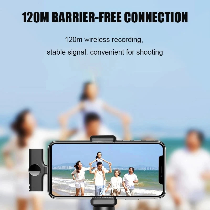 Wireless Lavalier Microphone Lapel Mic Mini For iPhone Android Cell Mobile Phone PC Tiny Micro Tie Mikrofon Mike Dual Bluetooth - V.I.P Digital Presence