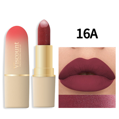 Waterproof And Durable Lipstick Velvet Fine Glitter Matte Lip And Cheek Dual-Use Lipstick - V.I.P Digital Presence