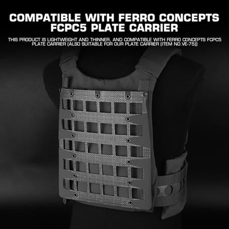 Tactical Vest - Molle Zipper Back Panel, for Paintball, Airsoft, Outdoor Hunting. Plate Carrier Expansion Equipment. - V.I.P Digital Presence