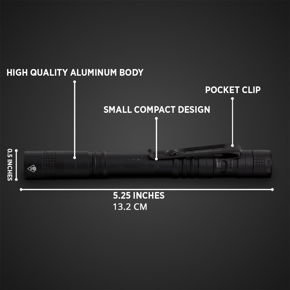 Mini LED flashlight Pen light Portable Torch 1 Switch Mode led flashlight For the dentist and for Camping Hiking Out - V.I.P Digital Presence