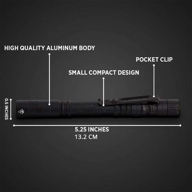 Mini LED flashlight Pen light Portable Torch 1 Switch Mode led flashlight For the dentist and for Camping Hiking Out - V.I.P Digital Presence