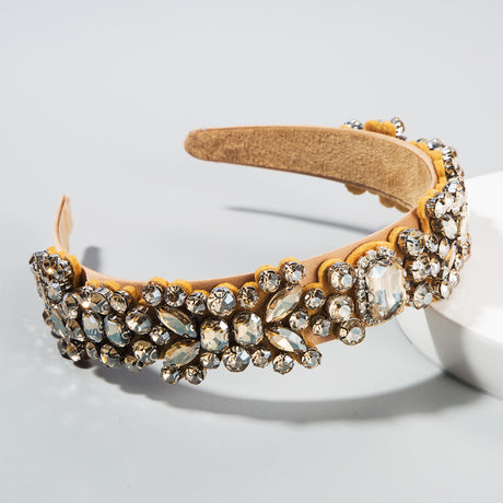 Summer New Fashion Headband Ladies Baroque Retro Headband Set With Colorful Rhinestones Full Diamond Hair Accessories - V.I.P Digital Presence