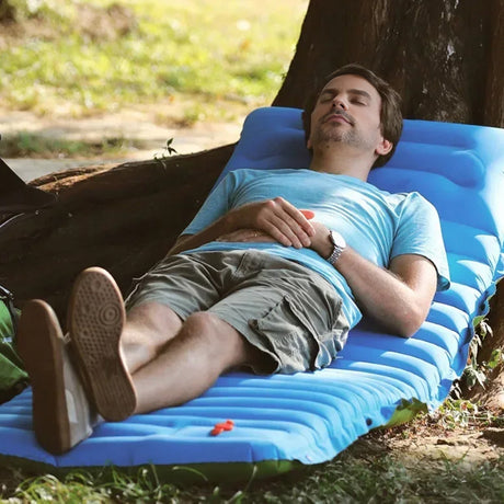 Ultralight Camping Sleeping Pad: Thicken, Self-Inflating with Built-in Pump (Outdoor/Travel) - V.I.P Digital Presence