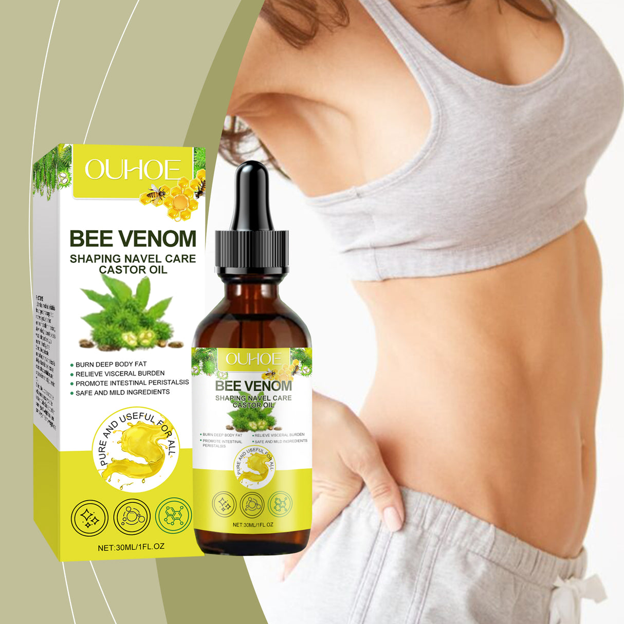 Body Massage Essence Oil Moisturizes And Tights The Curves Of The Skin, Nourishes And Tights The Skin, And Shows Off The Graceful Body - V.I.P Digital Presence