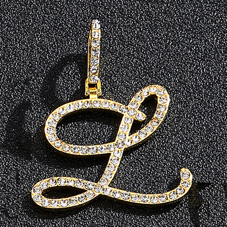 Hip hop accessories grass letter pendant melon seed buckle Cuban chain accessory - V.I.P Digital Presence