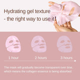 PDRN PINK COLLAGEN GEL MASK Pink Collagen facial mask Jelly Split facial mask - V.I.P Digital Presence