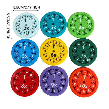 MATH FIDGET SPINNERS 9-piece math fidget spinner teaching enlightenment toy - V.I.P Digital Presence