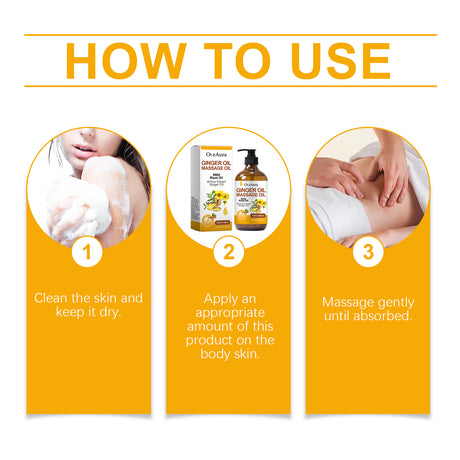 Ginger Massage Essential Oil, Ginger Care Essence Oil Body Massage Daily Care Firming Skin - V.I.P Digital Presence