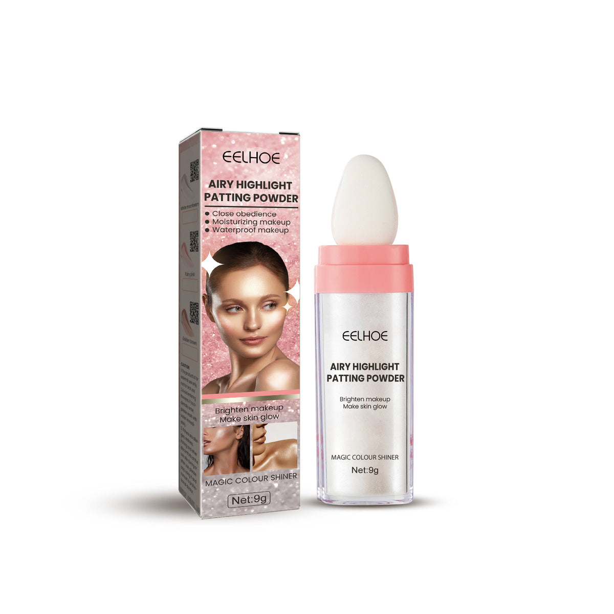 Highlighter Pat Powder, Light Highlighter Natural 3D Contoring Powder - V.I.P Digital Presence