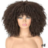 Female Hair African Small Curly Hair Explosion Head Black Chemical Fiber Wig Full Head Set - V.I.P Digital Presence