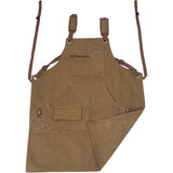 Long heavy-duty canvas tool apron, carpenter apron, carpenter 16 ounces, fully adjustable, no need for waxing - V.I.P Digital Presence