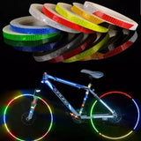 Bicycle reflective stickers mountain bike bicycle motorcycle fluorescent decal tape safety warning riding accessories - V.I.P Digital Presence