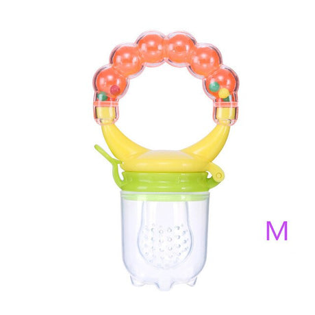 Hot Sale 1 Pcs Food Baby Pacifiers Nipple Pacifiers for Baby Fruit Feeder Nipples Feeding Safe Pacifier Hand Bell Toy - V.I.P Digital Presence