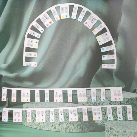 Silicone Piano Stickers 61/88 Keys Beginner Piano Staff Guide Note Stickers Musical Instrument Accessories - V.I.P Digital Presence