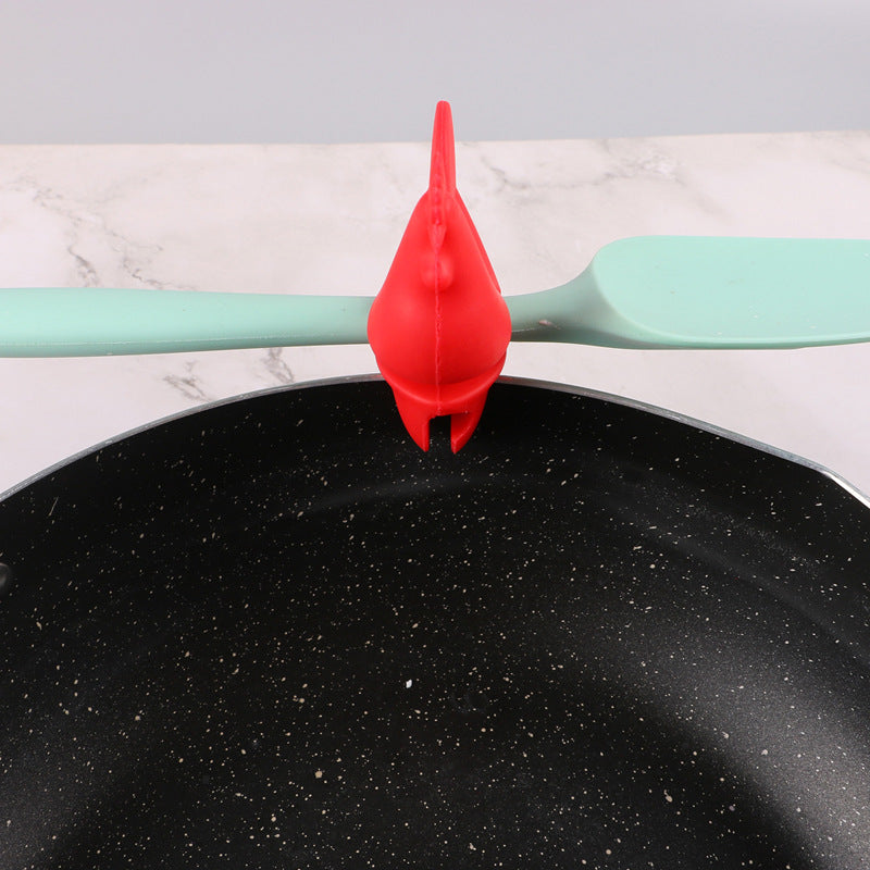 Home pot clamp creative rooster clamp kitchen baking clamp bird shaped silicone pot clamp kitchen spill proof clamp - V.I.P Digital Presence
