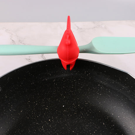 Home pot clamp creative rooster clamp kitchen baking clamp bird shaped silicone pot clamp kitchen spill proof clamp - V.I.P Digital Presence