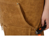 Long heavy-duty waxed canvas tool apron, carpenter apron, carpenter waterproof 18 ounces, fully adjustable - V.I.P Digital Presence
