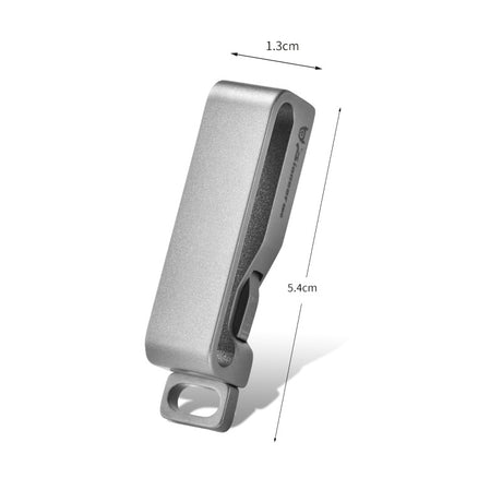 Titanium Waist Belt Buckle & Keychain. Portable EDC Outdoor Tool - V.I.P Digital Presence