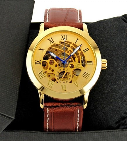 SHENHUA Men's Fashion Hollow out Watch Antique Fully Automatic Mechanical Watch - V.I.P Digital Presence