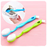 Multi-Function Double-Headed Long Handle Cleaning Shoe Washing Brush Plastic Shoe Inner Side Brush Decontamination Brush Toilet Cleaning - V.I.P Digital Presence