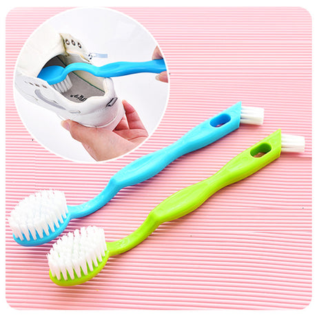 Multi-Function Double-Headed Long Handle Cleaning Shoe Washing Brush Plastic Shoe Inner Side Brush Decontamination Brush Toilet Cleaning - V.I.P Digital Presence