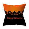 Funda de cojín de truco o trato/calabaza 45*45 cm Feliz Halloween Funda de almohada decorativa Feliz otoño Todos ustedes fantasmas Funda de almohada de terror