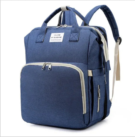 New Outdoor Folding Bag with Baby Can Sleep Mommy Bag Multi-functional Bottle Backpack Diaper Backpack - V.I.P Digital Presence