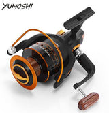 Yumoshi Spinning Fishing Reel 12BB + 1 Bearing Balls 500-9000 Series 5.5:1 Metal Coil Carp