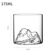 Mountain viewing cup China-Chic style glass transparent household tea cup hot water resistant cup creative Fuji Mountain Tibetan Cup - V.I.P Digital Presence